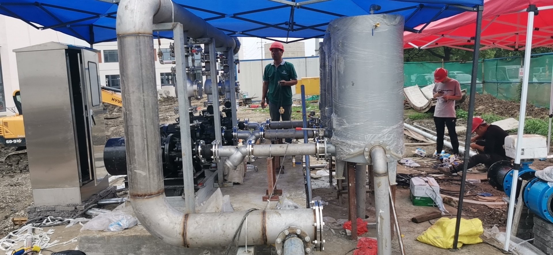 真空引水罐現(xiàn)場(chǎng)安裝圖